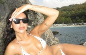 Daa lipa mostra o corpo que denota no bikry A liga daa está de férias