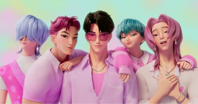 O elenco de caçadores de demônios de Kpop