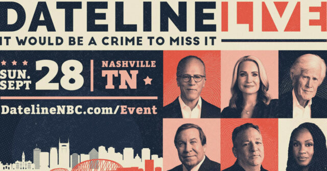 Dateline ao vivo em Nashville: All sobre ingressos, localização e muito mais

