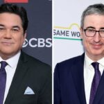 Dean Cain bate -se de volta aos membros de John Oliver, afirma que ele roubou uma piada "máscara"