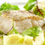 Delicioso jantar para quinta -feira. Demos uma receita, você cozinha. Um peixe com um fogão broca