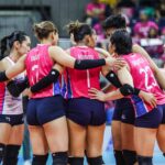 Peças cremosas frias a 2025 PVL na semifinal da turnê. O PLDT foi demitido por fotos de alta velocidade.
