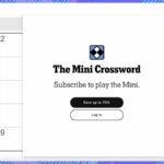 Os mini -palavras cruzadas