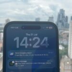 Diário iOS 26: Muito trabalho permanece, mas eu amo o novo visual e direção | Screengrab contra o horizonte de Londres