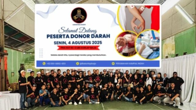 É assim que a lbs steel korlap é o 80º aniversário da República da Indonésia em Bali

