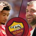 O alvo da Roma Jadon Sancho reagiu depois de perder um pênalti durante o tiroteio da FA Community Shield 2024 entre o Manchester United e o Manchester City no estádio do estádio
