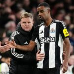 Eddie Howe admitiu sua tristeza na declaração explosiva de Alexander Isak nesta semana