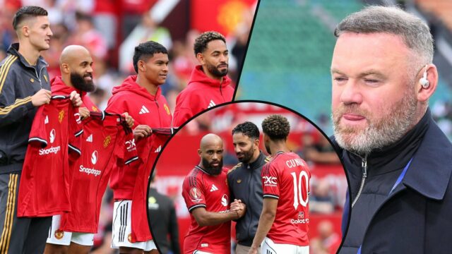 O Manchester United e a lenda da Inglaterra, Wayne Rooney, na partida da Liga dos Campeões, entre a Inter de Milão e o Barcelona no San Siro Stadium, em Milão, Itália, em 2025.