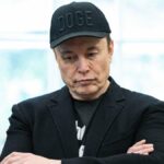O CEO Tesla e o Spacek Elona Mošu falam na conservadora Conferência de Ação Política (CPAC) no Gailord National Resort Hotel 2025. Fevereiro de 2025. (Crédito: Alex Wong / Getti Images)
