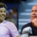 Ben Shelton, seu pai Bryan Shelton e Australia Open '25 | Fonte da imagem: Getty