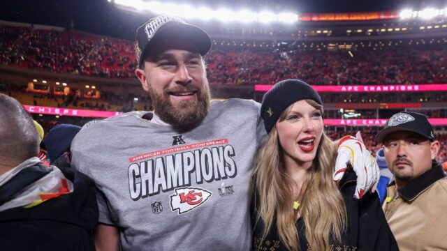 "Eu também fiquei surpreso": Momes, Andy Reid Talk, de Taylor Swift, a estréia de 'New Heights'

