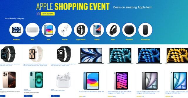 Evento Envent Of Event of Apple ou Live: M3 iPad Air Low All Time, AirPods, M4 MacBooks $ 300 Desconto, muito mais

