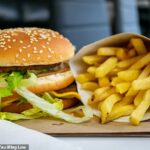 Alimentos carregados de aditivos, como chips e doces