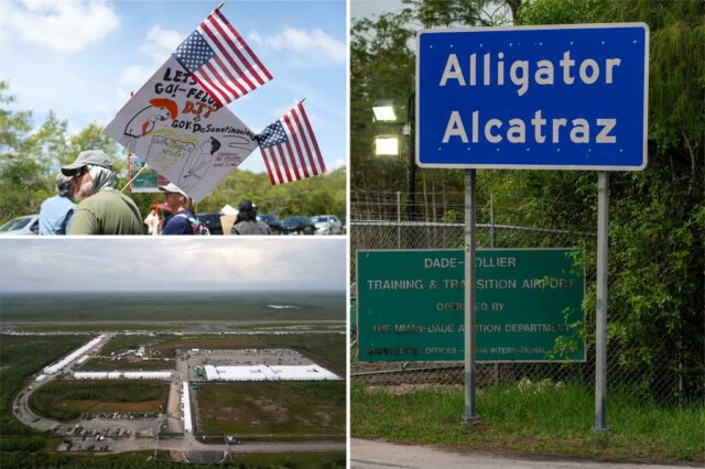 Federais fizeram citação para impedir brevemente o fechamento ordenado por juiz de Obama do Alligator Alcatraz enquanto eles recorreram 

