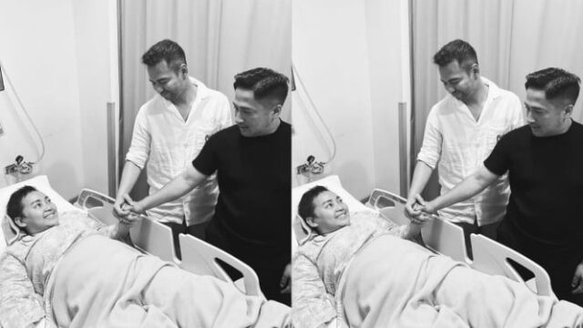 Fileiras de artistas que choram na casa funerária de Mpok Alpa: Raffi Ahmad ayu ting ting

