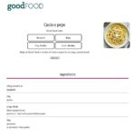 Receita de Cacio e Pepe para boa comida, os leitores aconselharam que eles poderiam preparar a tigela com quatro ingredientes simples - espaguete, pimenta, parmesão e manteiga