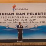 Gerenciamento Aquático da Indonésia 2025-2029 foi inaugurado, Anindya Bakrie Gaet