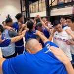 Gilas Pilipinas durante sua primeira aplicação em Jeddah, na Arábia Saudita, antes da Copa Asiática da FIBA de 2025.