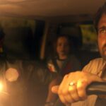 (L-R) Morena Baccarin, Roger Dale Floyd and Gerard Butler star in GREENLANDImage Courtesy of STXfilms
