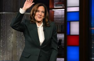 Harris diz a Colbert, na primeira entrevista fora do escritório, que o sistema americano está “quebrado” Harris diz a Colbert, na primeira entrevista fora do escritório, que o sistema americano está "quebrado"