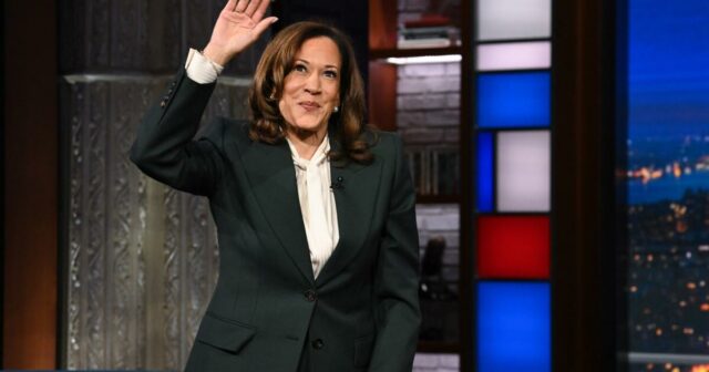 Harris diz a Colbert, na primeira entrevista fora do escritório, que o sistema americano está "quebrado"

