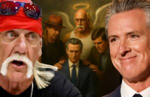 Hulk Hogan não suportava o trolling online de Gavin Newsom, diz a ex-esposa sobre o governador. Hulk Hogan Gavin Newsome Ai Art Getty Comp