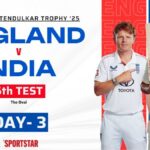 Ind v. Eng Score Live, 5º Teste 3: A Índia parece estabelecer uma meta desafiadora na Inglaterra em condições difíceis de Wadding
