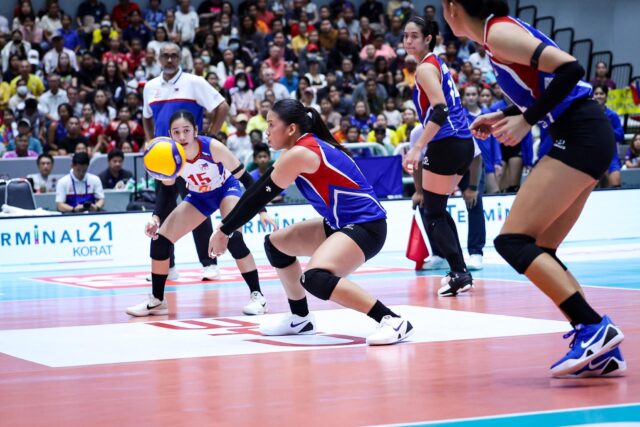 Eya Laure e Pilipinas V. League pernas no mar 1 novamente Tailândia.