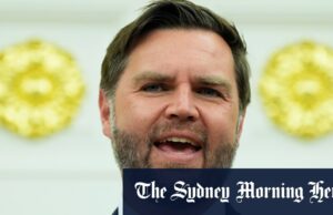 JD Vance foi caiaque no seu aniversário. Serviço Privado Rio levantado Serviço Privado decidiu garantir embarcações motorizadas e pessoal de emergência