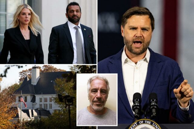 JD Vance para organizar o jantar estratégico de Epstein com os melhores oficiais de Trump, incluindo Ag Bondi, chefe do FBI Kash Patel

