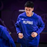Durante a Copa Asiática da FIBA de 2025, Japeth Aguilas, de Gilas Pilipinas.