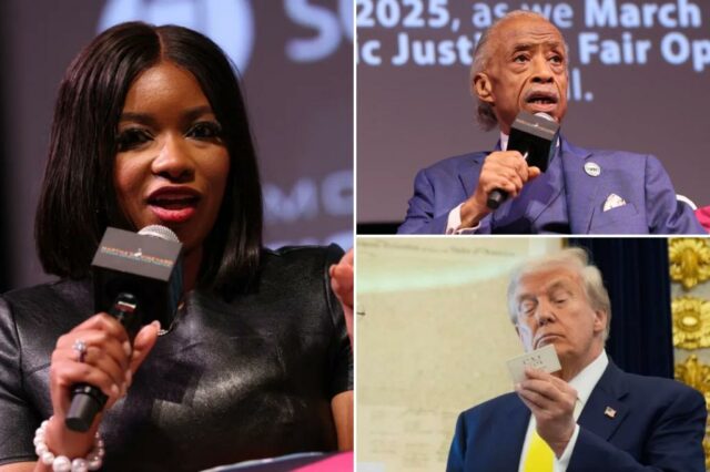 Jasmine Crockett condena os republicanos como "racistas" - depois que Al Sharpton Heaps elogia "Jasmine Campbell" em brutal gafe

