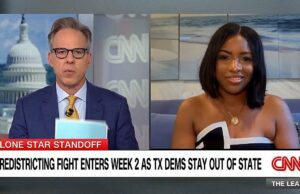 Jasmine Crockett refuta o governador do Texas, diz Dem quebrando Kworum para parar o Gerimandering são “mais texanos e americanos” Jasmine Crockett refuta o governador do Texas, diz Dem quebrando Kworum para parar o Gerimandering são "mais texanos e americanos"