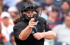 Jen Pawol será a primeira esposa do jogo da MLB para a MLB neste fim de semana Jen Pawol será a primeira esposa do jogo da MLB para a MLB neste fim de semana