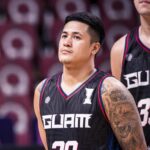 Jericho Cruz 2025 FIBA Asia Cup com Guam em ação