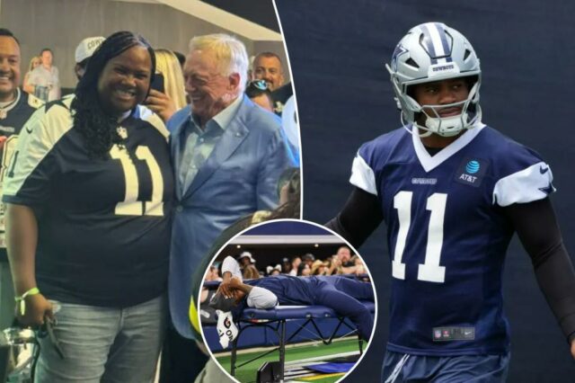 Jerry Jones brinca com a mãe de Micah Parsons sobre a lenda do acordo contínuo de Cowboys 

