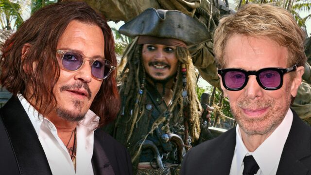 Johnny Depp e Jerry Brukheimer Pirali Hetty Shifty 1