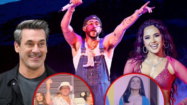 Jon Hamm Becky G Bad Bunny Getty 1