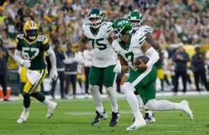 Justin Fields se joga na primeira viagem na primeira viagem como craque de Jets Justin Fields se joga na primeira viagem na primeira viagem como craque de Jets