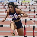Jyothi Yarraji está muito longe da pista de corrida