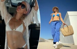 Kate Hudson exibe o corpo de maiô em despedida agradável para o verão Kate Hudson exibe o corpo de maiô em despedida agradável para o verão