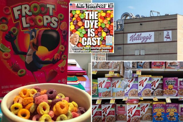 Kellogg se torna a primeira empresa que assina um contrato legalmente vinculativo, removendo corantes tóxicos de cereais

