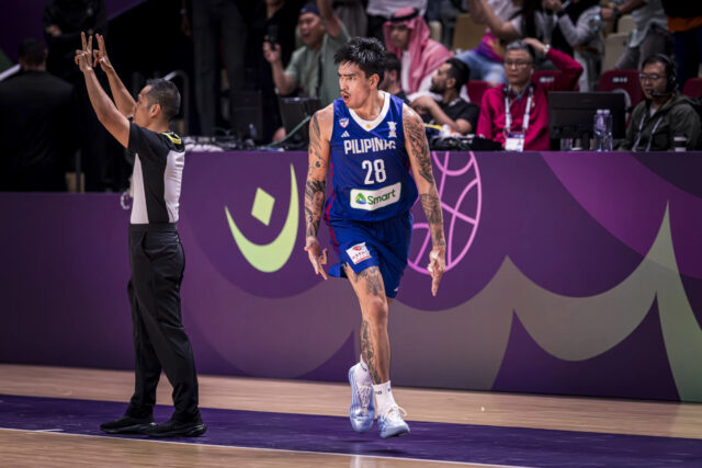 Kevin Quiambao Gilas Pilipinas vs Arábia Saudita 2025 FIBA Asia Cup