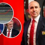 O chefe da INEOS, Sir Jim Ratcliffe, conversou com o diretor executivo do Manchester United, Omar Berada, durante a partida da Premier League contra o Manchester City no Etihad Stadium em 2024.