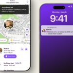 Uma captura de tela mostrando o novo recurso de check-in no Life360