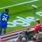 O jogador de Bournemouth, Antoine Semenyo