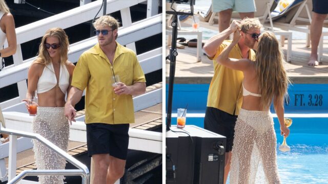 Logan Paul e Nina Agdal Post vibrações de casamento BG 2