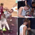Luka Doncic Kits do tribunal em EuroBasket, Lakers Square, depois de assinar um contrato enorme
