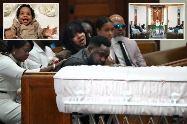 Mais de 200 funeral, menina de 1 ano de idade, que se afogou em Nova York: "Linda faísca"

