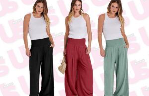 Mais de 2.000 compradores adoram essas calças Palazzo de US $ 35 que a apóiam através do inchaço ‘ Mais de 2.000 compradores adoram essas calças Palazzo de US $ 35 que a apóiam através do inchaço '